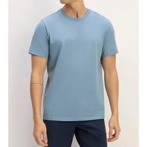 Everlane The Premium Cotton Weight Crew Neck t-Shirt Blue Large A003710